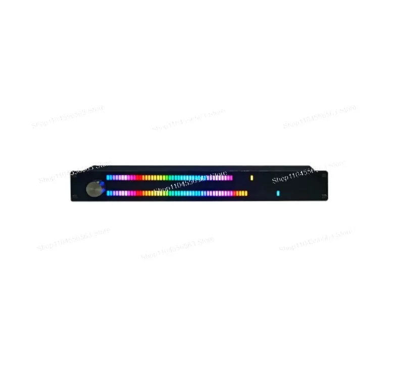 

128 Full Color LED Music Level Indicator: Spectrum Display Atmosphere Light, Voice Control, Bluetooth/AUX