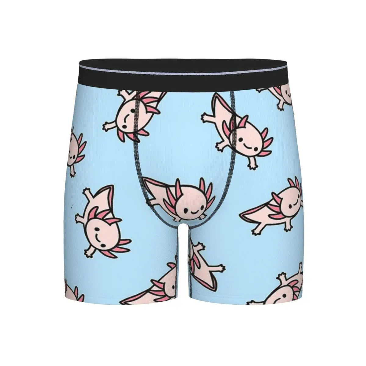 

Long Boxer Underpants Shorts Axolotl Sea Animal Panties Men Breathable Underwear for Homme Man Boyfriend Gift