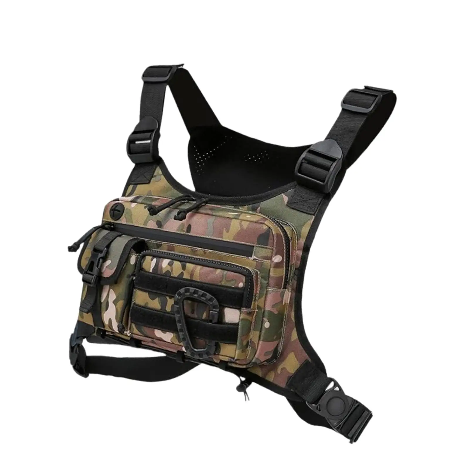 Sac de poitrine imperméable en polyester pour sports de plein air, sacoche de randonnée, sac à dos de poitrine pour la course, le camping et les voyages