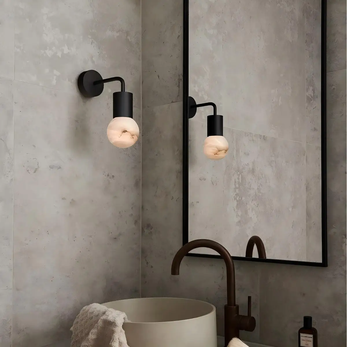 

Marble Wall Lamp Nordic Living Room Aisle Bedroom Bedside Lamp Creative LED Background Wall Staircase Bathroom Mirror Headlight