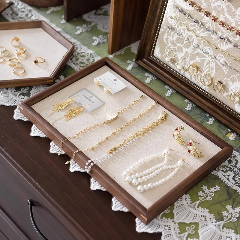 الرجعية مجوهرات عرض موقف جدار جبل الإطار تخزين المجوهرات القرط المنظم خواتم قلادة حامل المهنية عرض الرف