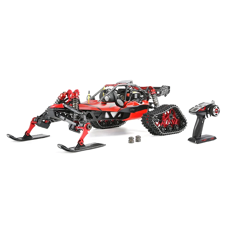 

ROFUN1/5 45CC автомобильные сани с дистанционным управлением и дорожками для льда и снега BAHA450AS снегоход