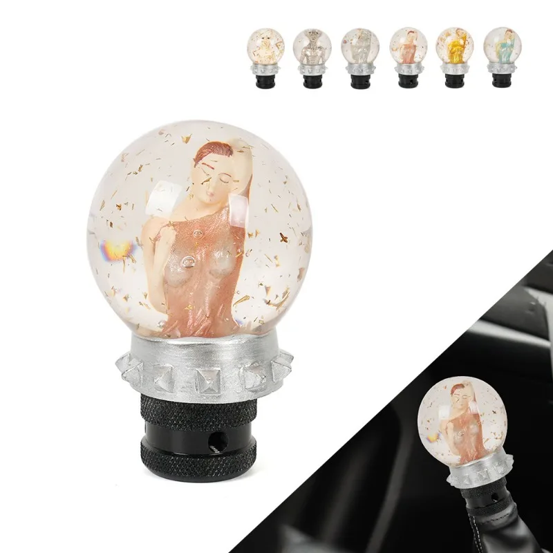 A piece of delivery car modification accessories double-layer resin gear head personalized variable speed handball shift handle