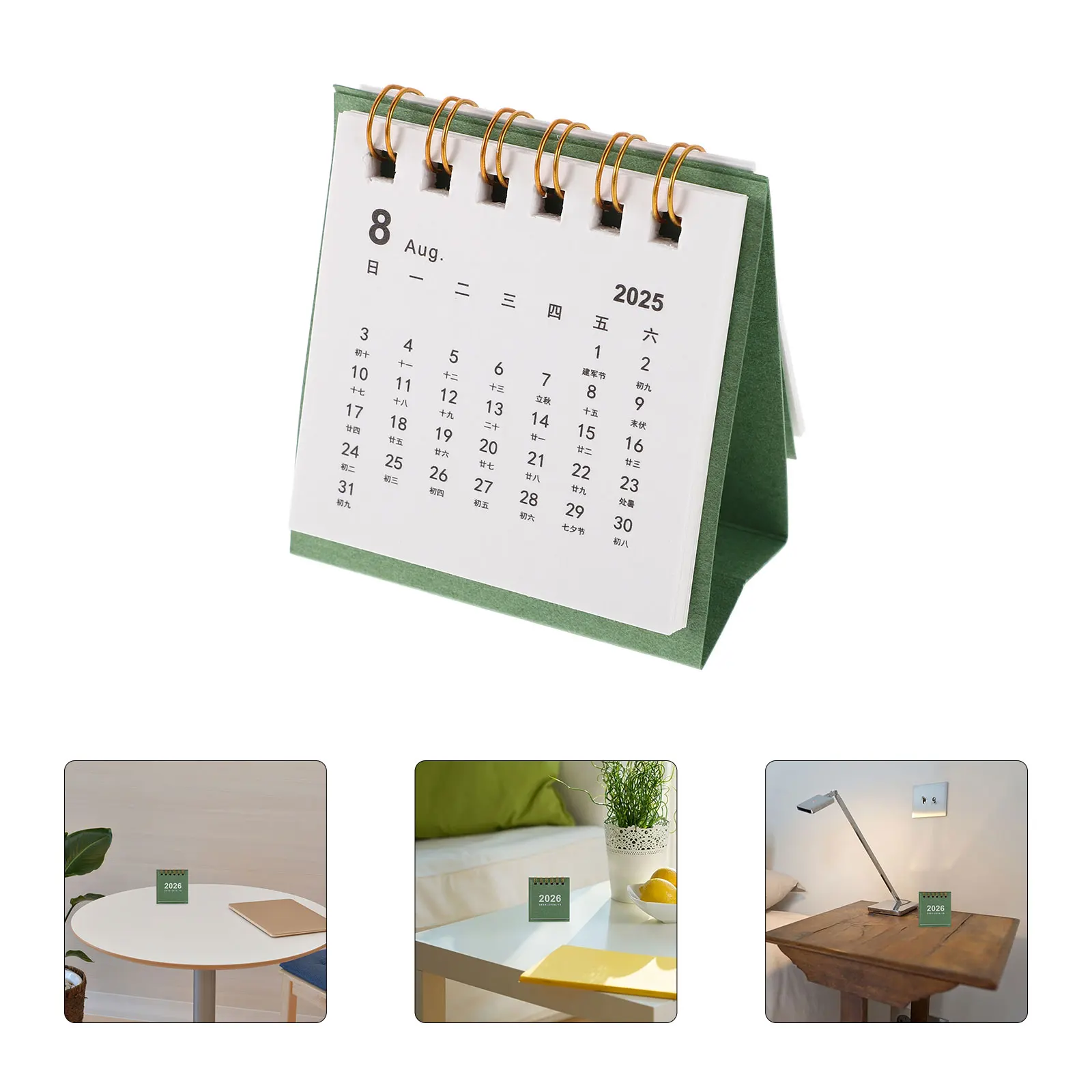 

2026 Mini Desk Calendar Small Standing Flip Weekly Schedule Planner For Daily Task Management Compact Design Home Office Decor