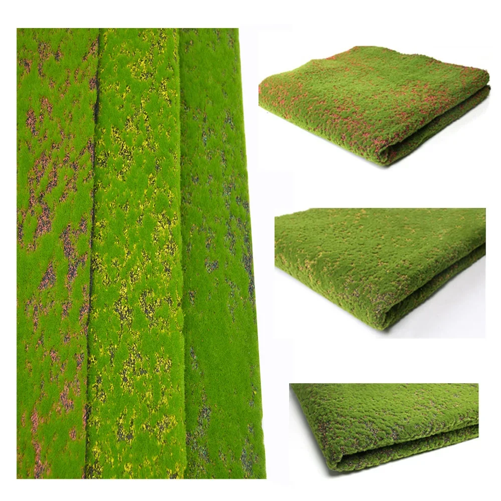 0.25m*0.5m Artificial Miniature Lawn Turf Simulation Fake Green Plants for Diy Model Making/Garden Decoration/Farm Scenery 1pc