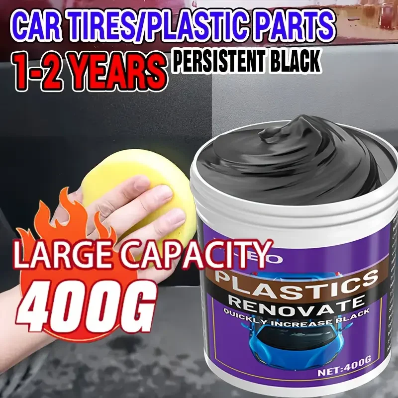 

Lifu Heavy Duty 400 г Воск для ремонта автомобильного пластика — средство для быстрого обновления и удаления царапин, подходит для автомобилей, грузовиков,