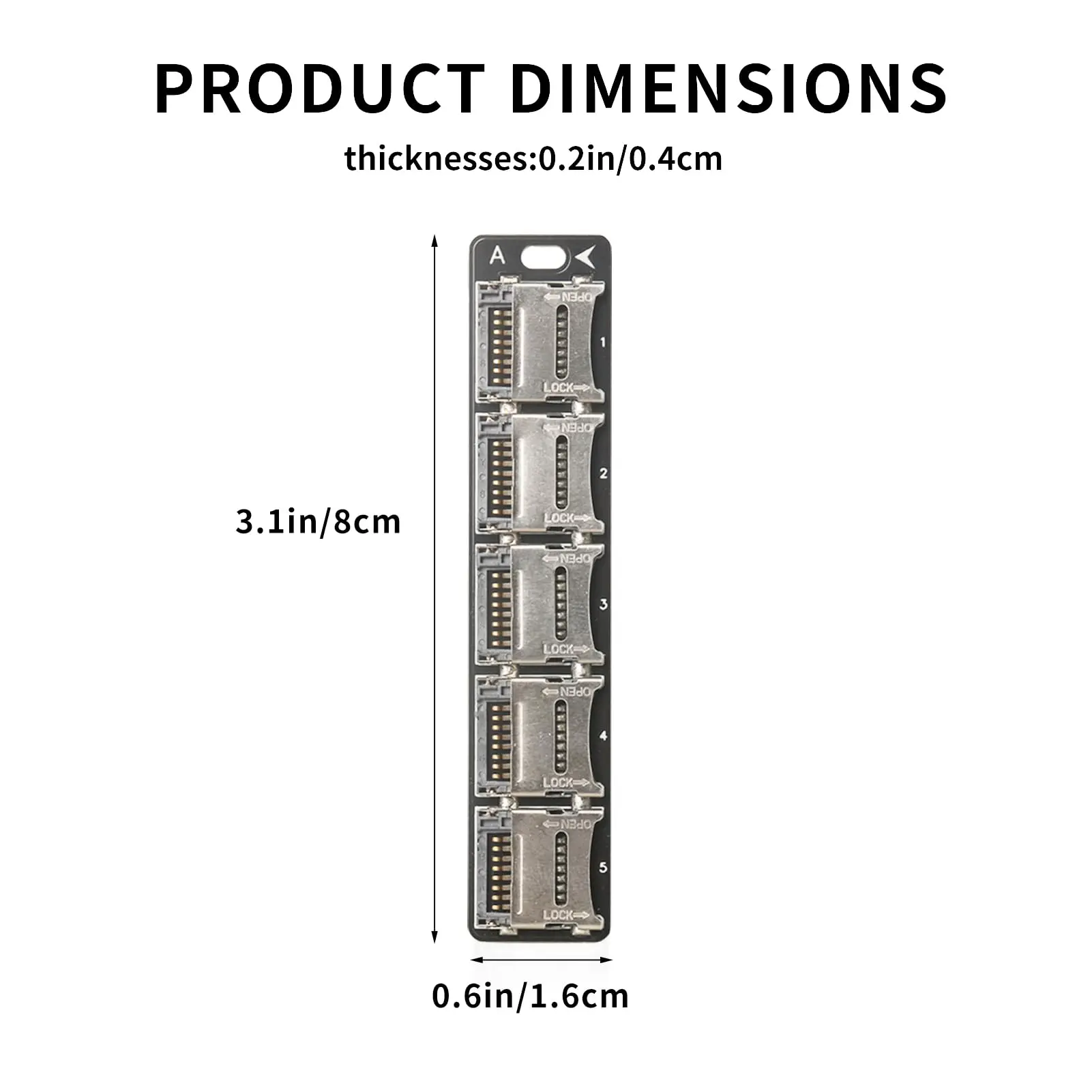 6/10-Slot Micro SD Card Storage Case,Lightweight, Portable and Compact, Supporting Micro SDHC/Micro SDXC/Micro SD Card Storage