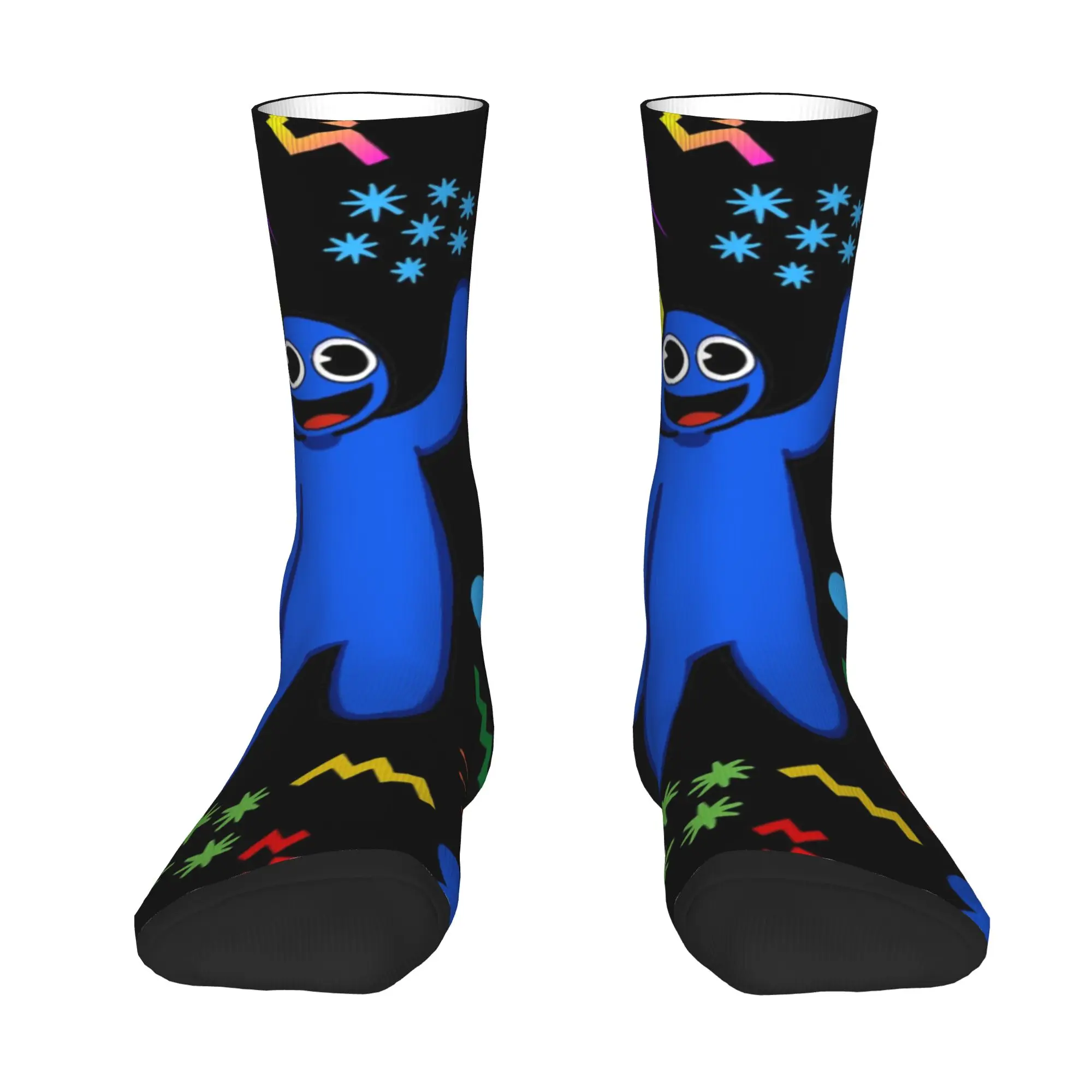 R-Rainbows F-Friends Anime  Men Women Crew Socks Unisex Novelty Cartoon Game  Spring Summer Autumn Winter Dress Socks