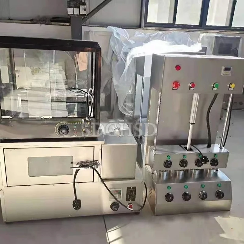 Commercial Pizza Cone Machine 110v 220v Stainless Steel Pizza Cone Oven With Display Case