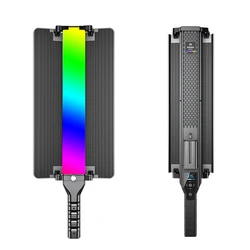 65CM RGB Handheld LED Video Light Wand Stick Photography Light With Built-in Rechargable Battery And Light Blocking Blade