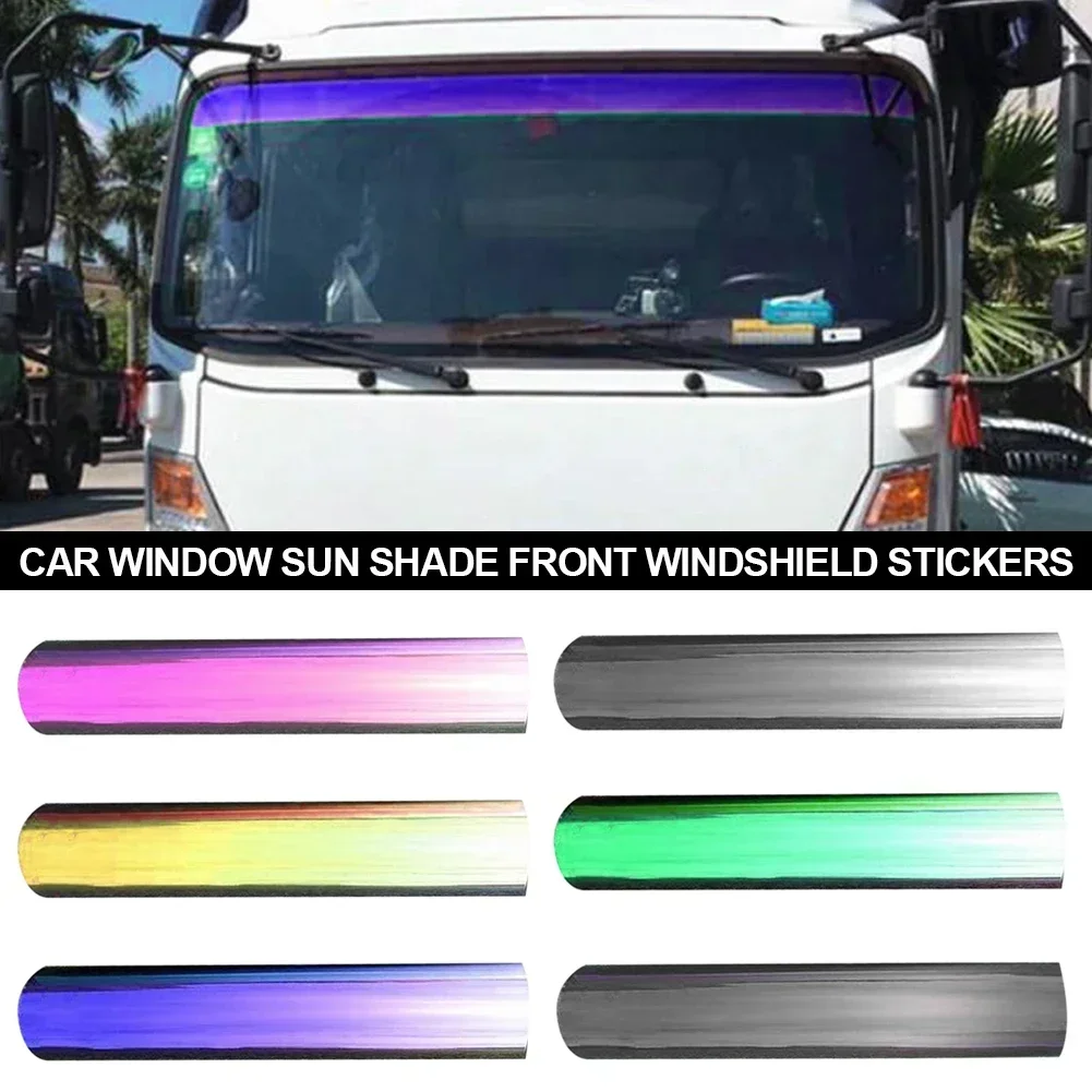 150x20cm Car Sun Shade Front Windshield Sunshade Protector Solar Window Tint Film Heat Insulation Color Changing Film Universal