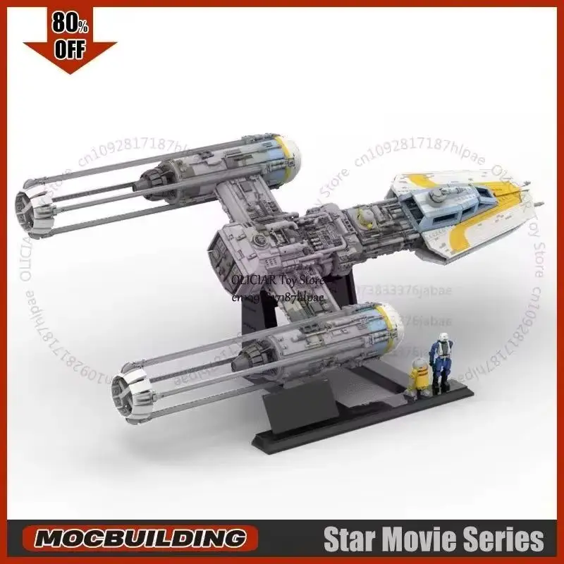 

Конструктор UCS Movie MOC: Коллекционная модель звездолета Wing Starfighter Y, технологичные кирпичики, игрушки для самостоятельной сборки, подарки на Рождество, для демонстрации