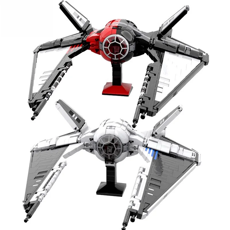 

Movie Space War The Bombers of the Galactic Empire TIE Stingray Spaceship MOC Model Building Blocks Toys For Children's Gifts