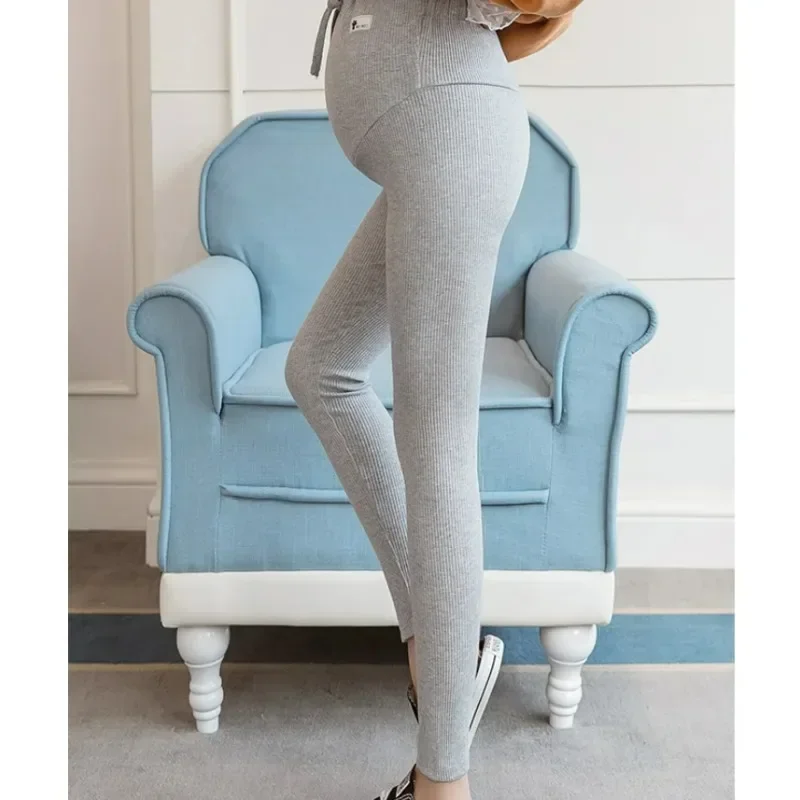 Casual Leggings For Pregnant Women Elastic High Waist Stripes Pants Pregnancy Sports Clothes Maternity Fitness Trousers Skinny