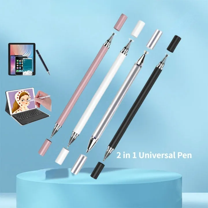 Stylus Pen 2 in 1 Universal Drawing Tablet Touch Screen Smart Pencil Stylu For Android iOS iPad