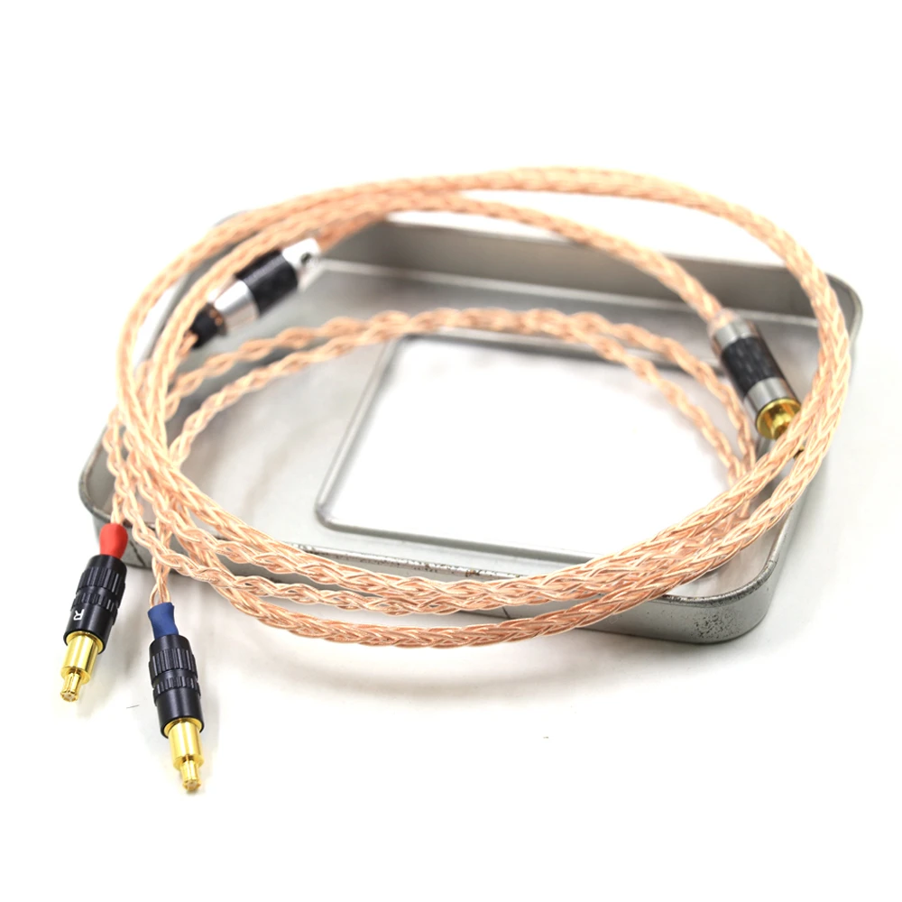 HIFI 7N واحد كريستال النحاس النقي سماعة ترقية وصلة كابل ل تكنيكا ATH-WP900 MSR7B AP2000 ES770H SR9 ADX5000