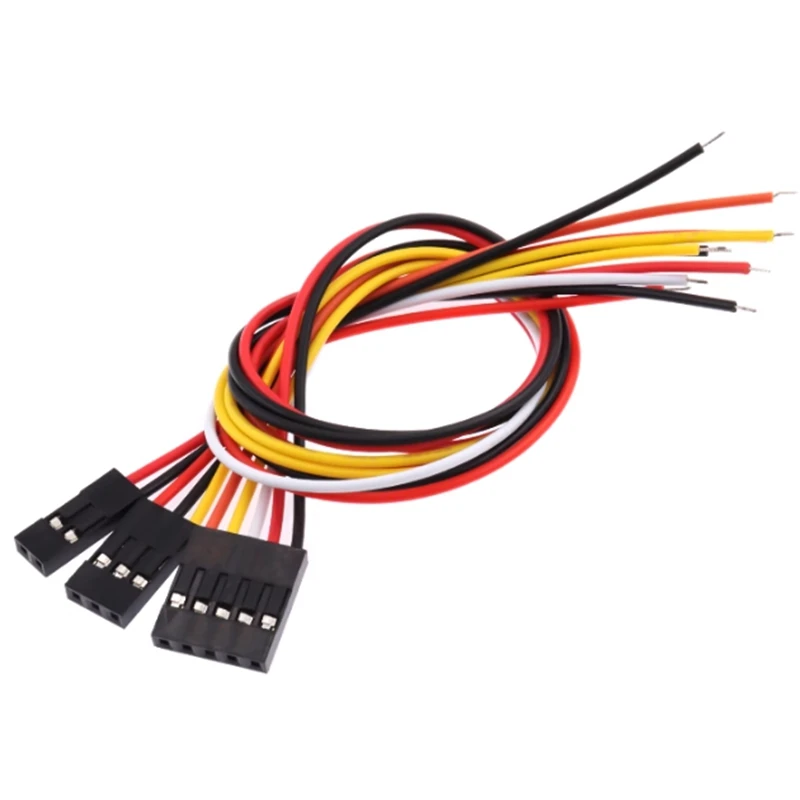 10PCS 20CM Enkele Kop Dupont Lijn Dupont Connector Plug met Kabel Jumper Draad 2.54MM PITCH 2/3/4/5/6/7/8/9/10 PIN 2P/3P/4P/5P