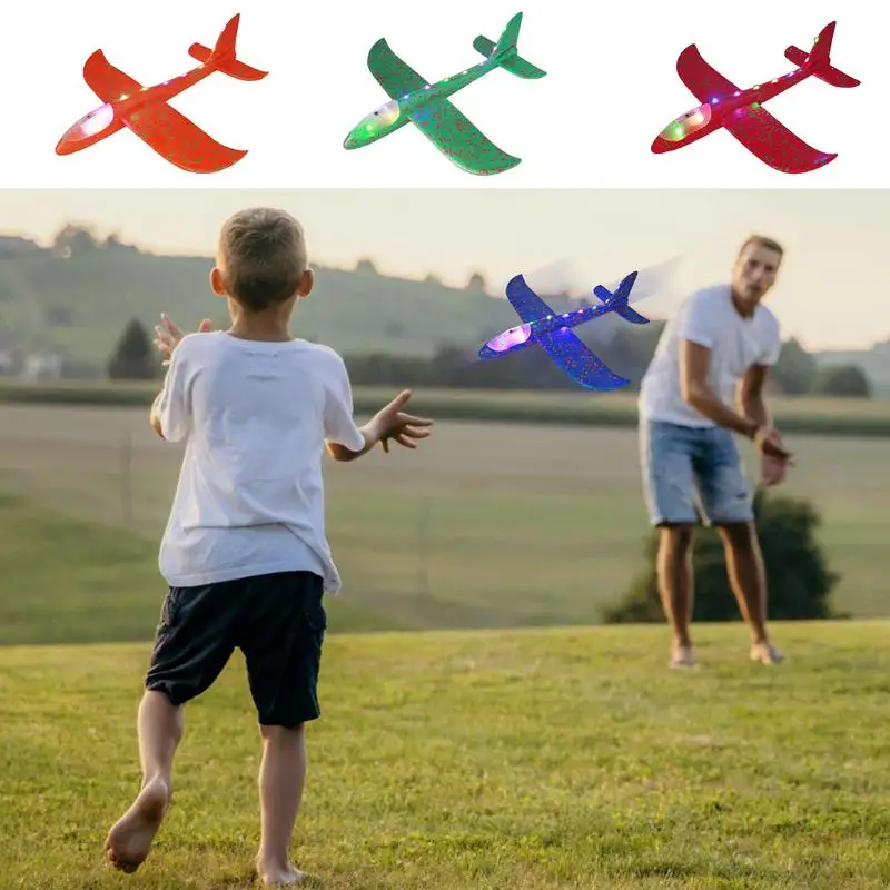 Foam Airplanes Foam Airplane Kids Airplane Toys Easy-to-Fly Airplane Toy 48cm Glider Plane Aircraft Model Children Outdoor Game