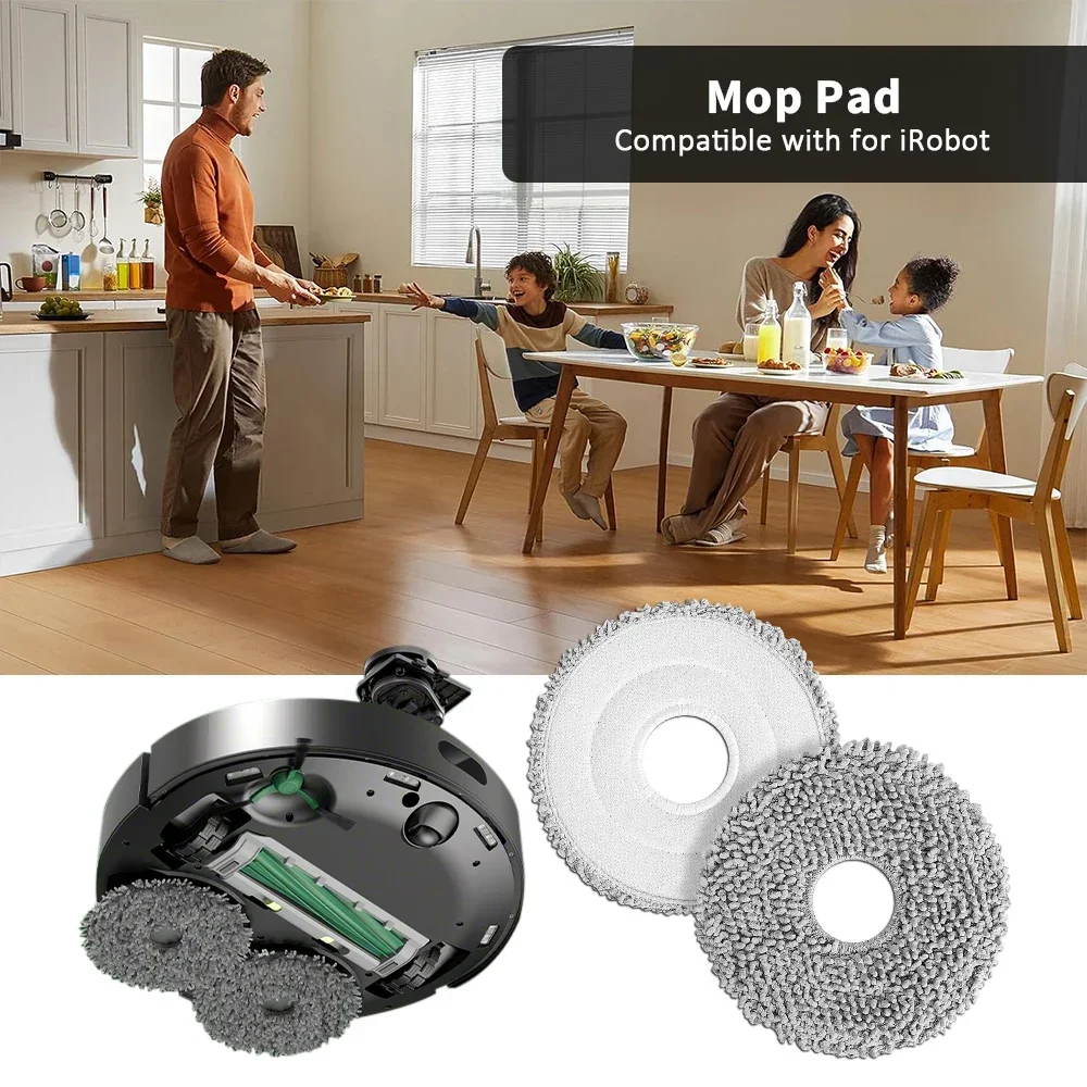 Mop-Tuch-Zubehör für iRobot Roomba Plus 405 Combo/Plus 505 Combo und Dreame X40 Master Staubsauger – Ersatz-Mop-Pads – Detail 8