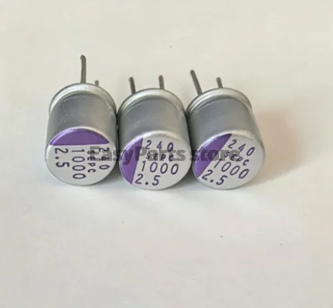 10PCS 2.5Ｖ1000ＵＦ8*8 Suitable for computer motherboards and graphics cards