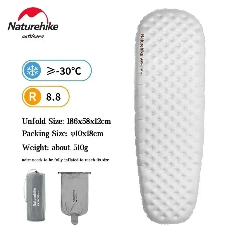 Naturehike Camping Mat 3.2/5.8/8.8 Hoge R Waarde Ultralight Warme Opblaasbare Matras Outdoor Draagbare Opvouwbare Opblaasbare Matten