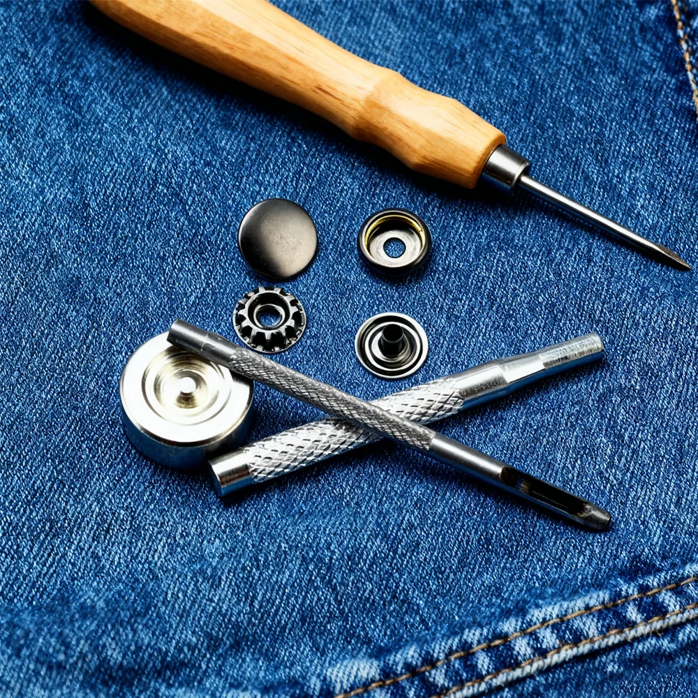 

1 set Premium Metal Five Claw Snap Fastener Tool DIY Sheath Hand Hammer Mounting Mold Button Assembly Kit