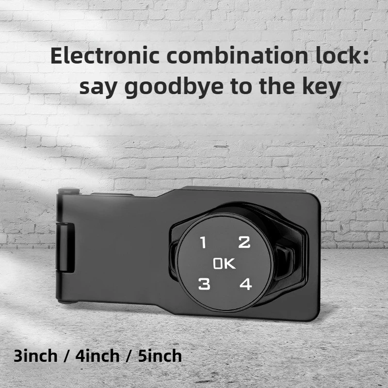 Intelligent Password Lock Card Cabinet Door Anti-theft File Storage Cabinet Refrigerator Door Sliding and Pulling Belt Lock
