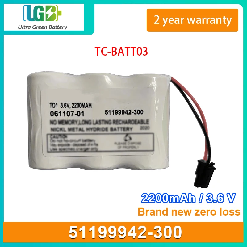 

UGB New Battery For Honeywell 51199942-300 C300 TC-BATT03 061107-01 Battery Pack 3.6V 2200mAh