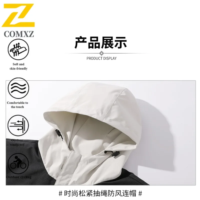 2025 Giacca a vento stile lavoro da uomo nuova Coppia Giacca da trekking impermeabile Cappotto da esterno Antivento Tech PolarCore Escursione da campeggio