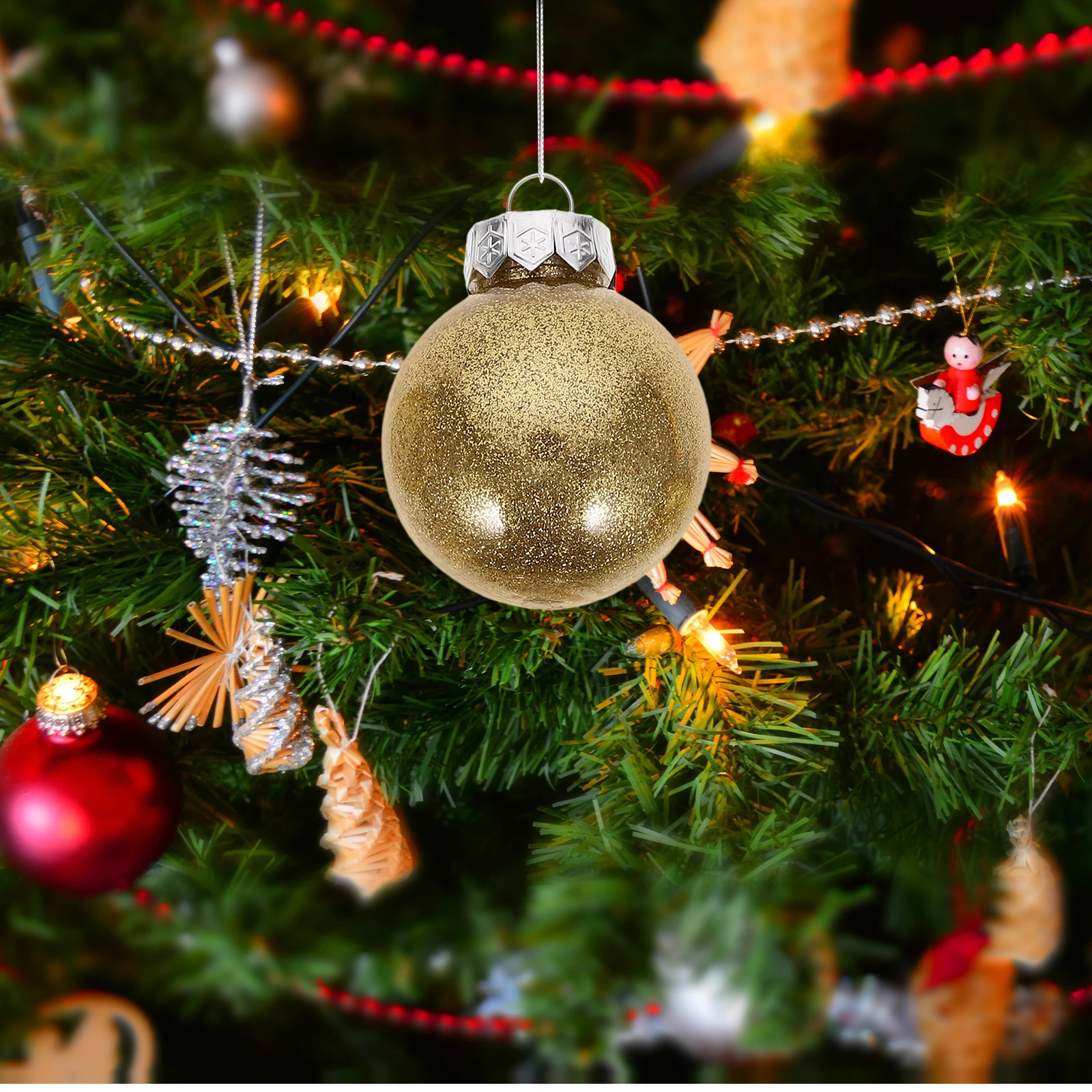 

30Pcs Xmas Balls Hanging Decorations Christmas Tree Balls Classic Party Xmas Decor Christmas Ball Hanging Tree Ball