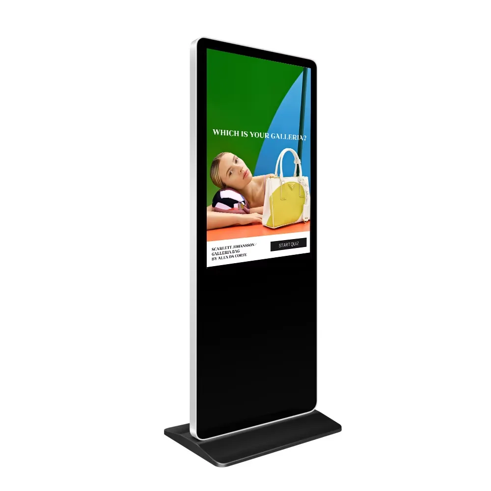 

Indoor Commercial Advertising Display Signage Kiosk 32 Inch LCD Floor Stand Smart Touch Screen Display Equipment
