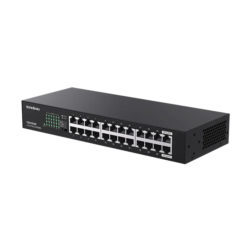 Tenda 24 Port Gigabit Switch 1000M Desktop Switch Hub Network Rack Type Ethernet Switch TEG1024M 24GE Rj45 VLAN Support