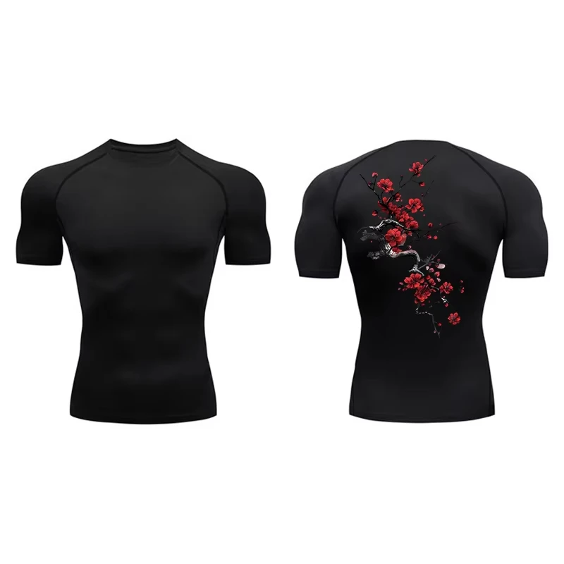 camiseta-de-compressao-de-manga-curta-com-estampa-floral-para-homens-rapido-secagem-ideal-para-atividades-fisicas-no-verao-camisetas-para-academia-e-corrida-tops-esportivos-jw058