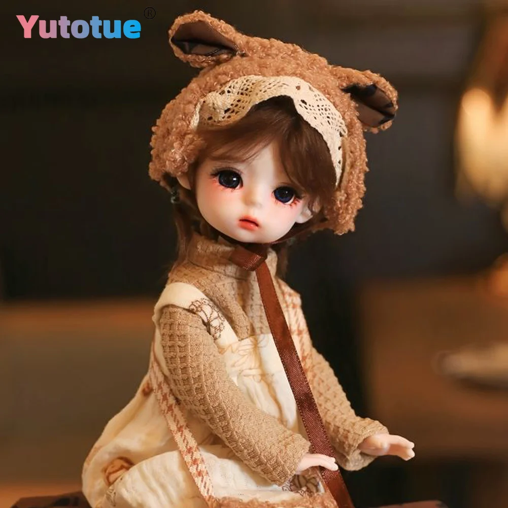 YUTOTUE 11 inch Height Girl Doll with Braided Hair Clothes Shoes Full Set 1/6 BJD Toy