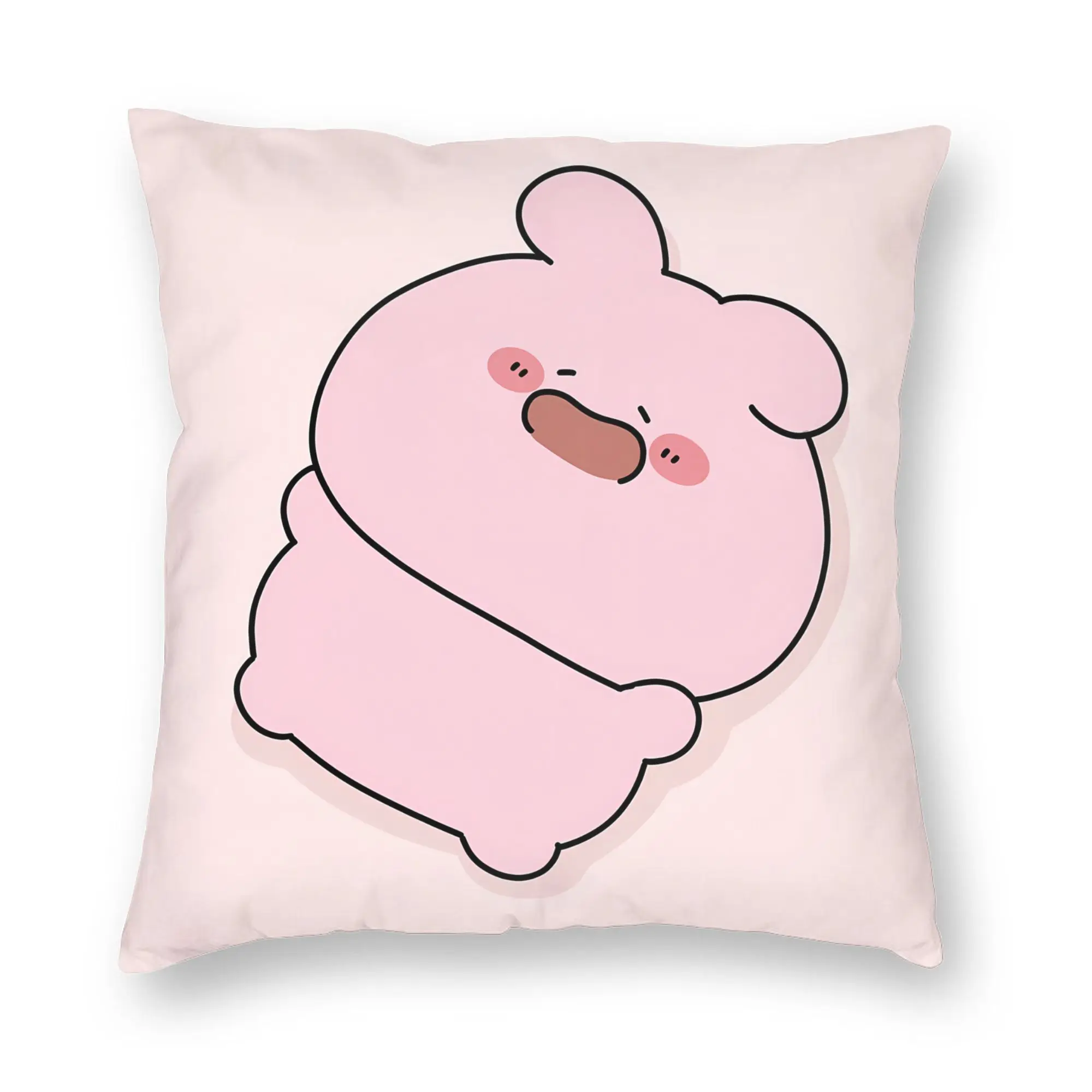 A-Asamimichaan Asleep Cute Asamimi Pillow Case  Comfy Pillow Cover For Living Room Bed Chair Novelty Cushion Cover