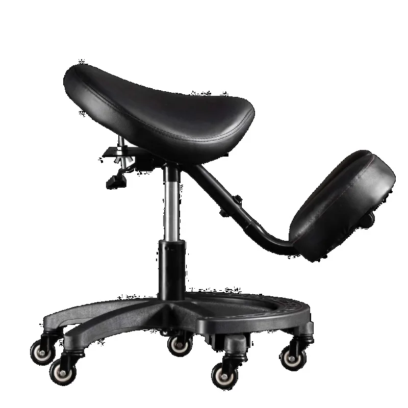 

Ergonomic Adjustable Saddle Chair - Posture Corrective Kneeling Stool for Office Computer Desk Chair for Adults & Students