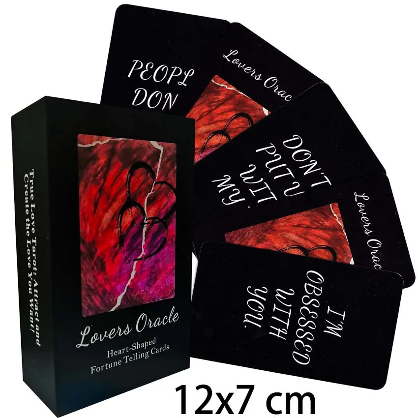 12x7 cm Twin Flame Soulmate Oracle Cards Games