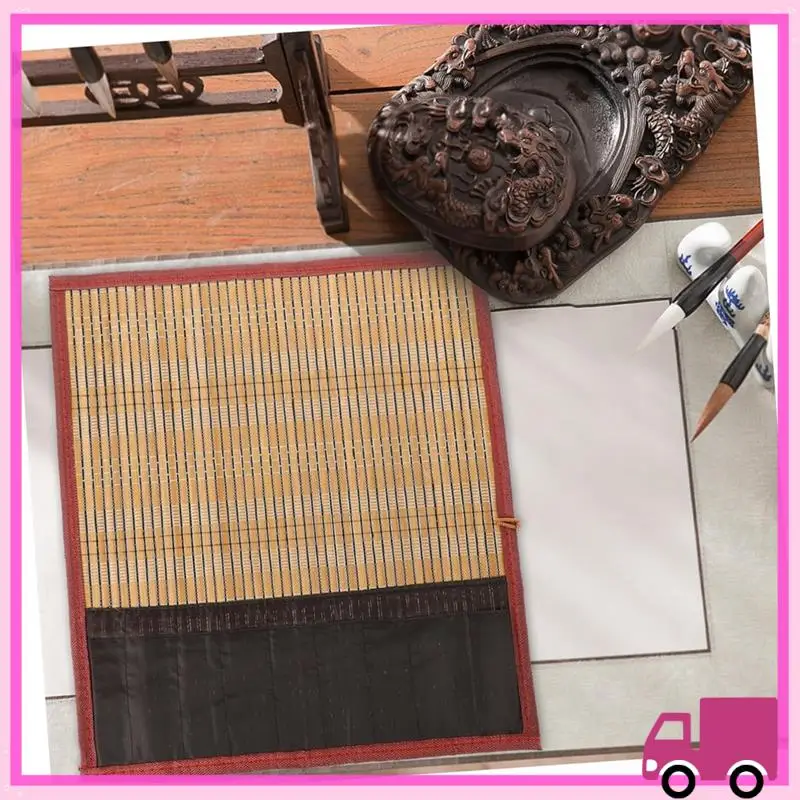 Compact Roll Brush Pen Curtain Bamboo Pen Roll Storage Pen Bag Calligraphy And Painting Protection Collection Brush Pocket