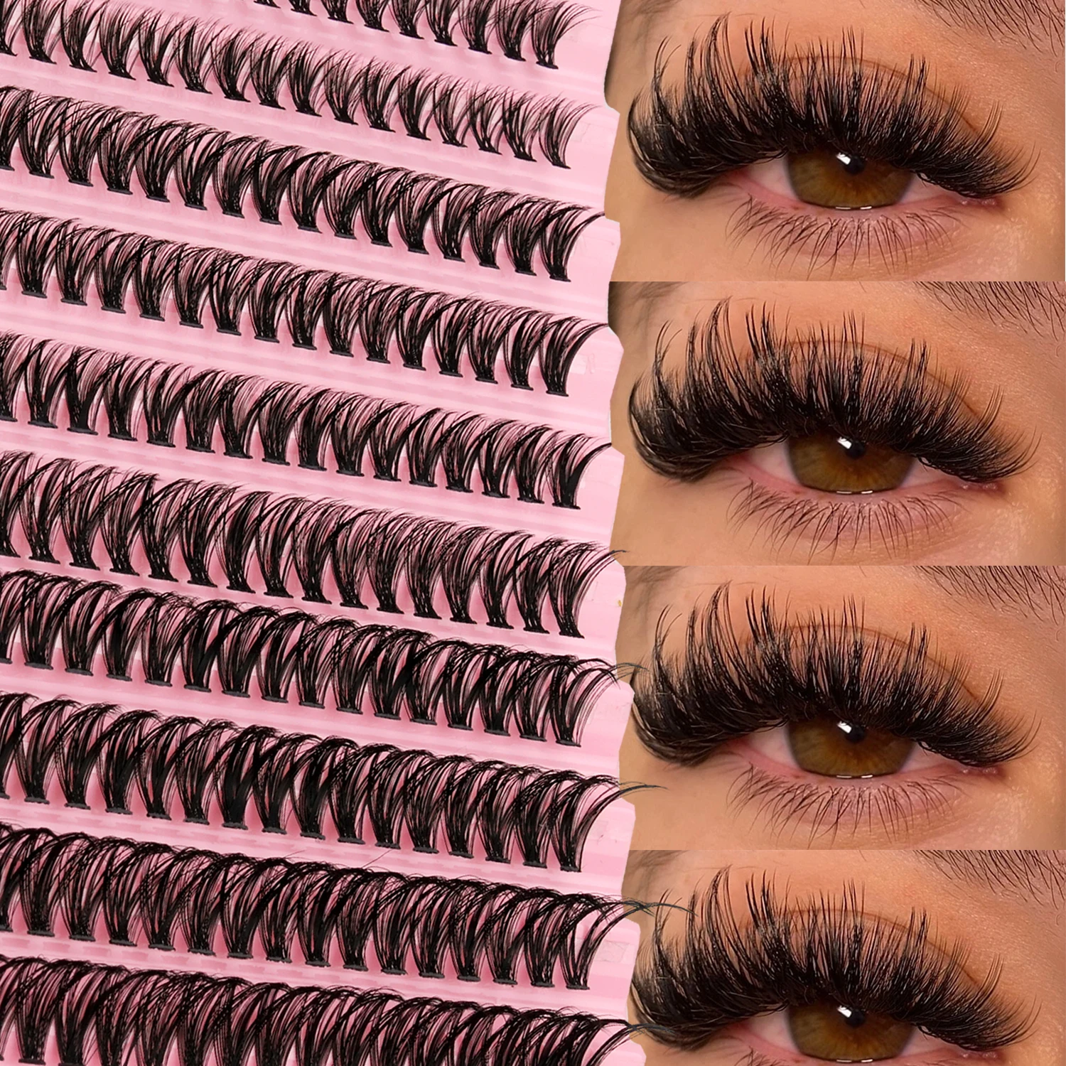 12 صفًا من رموش كثيفة وطويلة ب - مراجعة Eyelash Extension Cluster وسعره