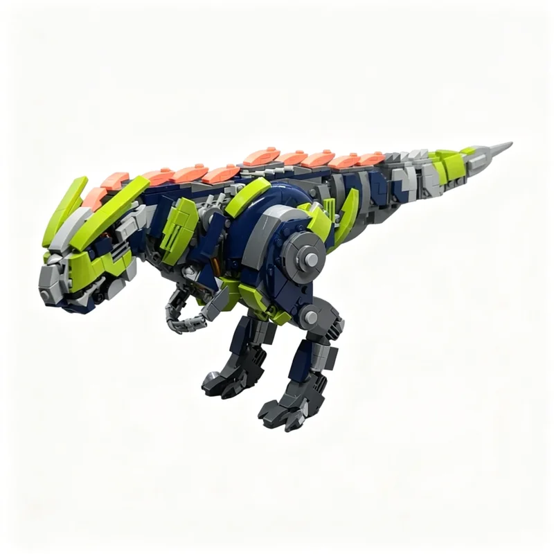 649pcs MOC Mechanical Rex Model Building Blocks Toy Brick Art Idea Birthday Craft Assemble Collection Education Creative DIY
