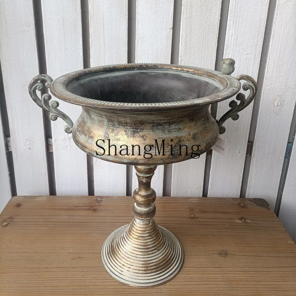 

SM New Exquisite Premium Trophy Flower Pot, Villa Yard Famous Pot, Gardening Grocery