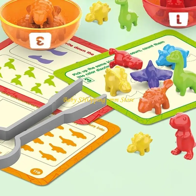23GD Kids Count Toy Toy Colorful Dinosaur Educational Toy Motor e giocattolo sensoriale