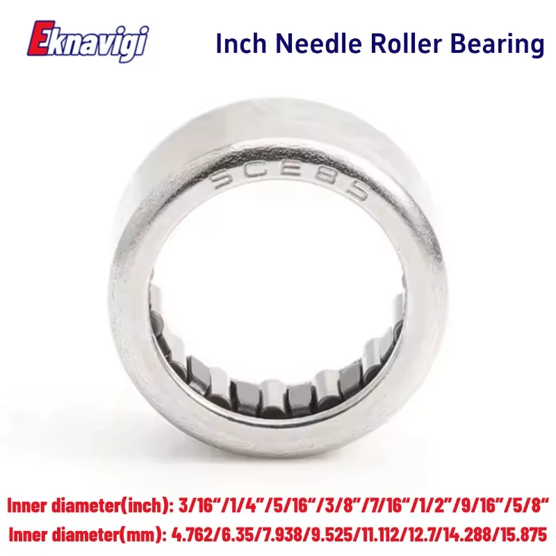 SCE BA Series Inch Stamped Needle Roller Bearings SCE24TN SCE36TN SCE44/45/47/55/56/57/65/66/68/610/78/85/86/87/88/810