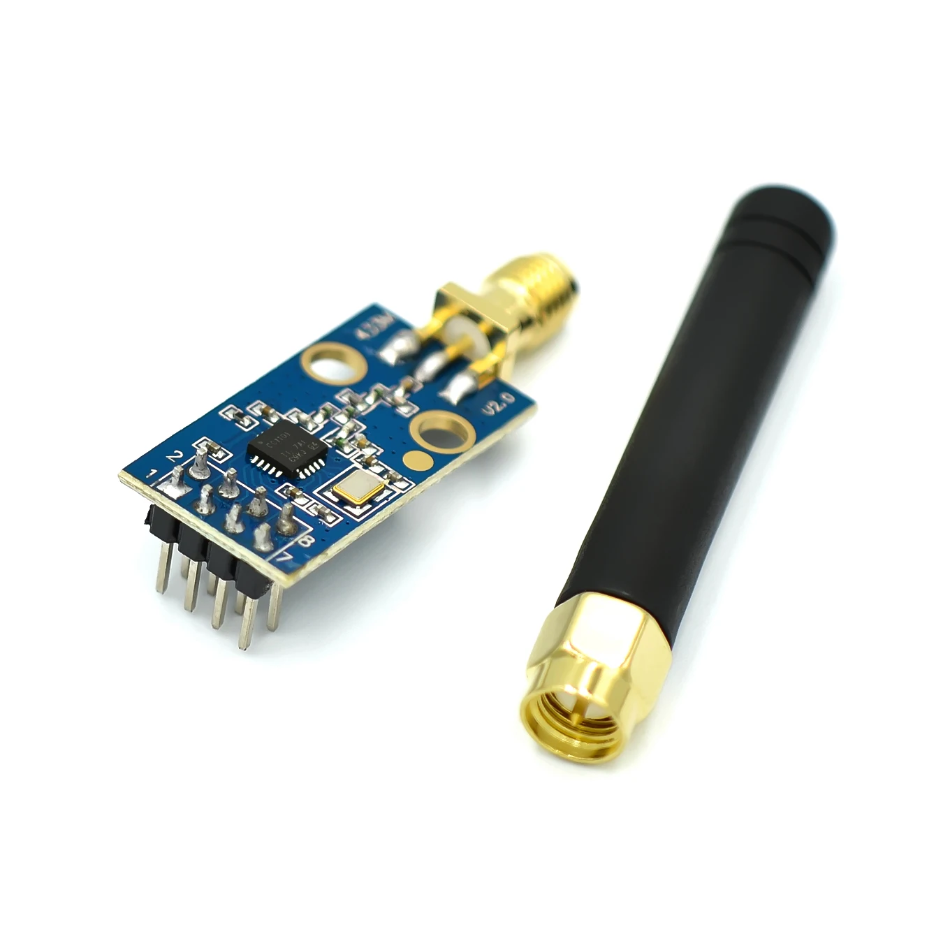 Industrial-grade CC1101 / wireless module / 433M / digital transmission / transceiver / class NRF905 / SI4432 / SMA interface