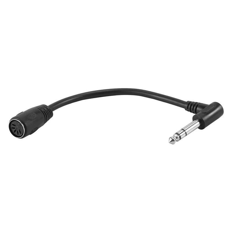 MIDI CABLE,5-Pin Din Female To Monoprice 6.35Mm (1/4 Inch) Male TRS Stereo Audio Extension Cable