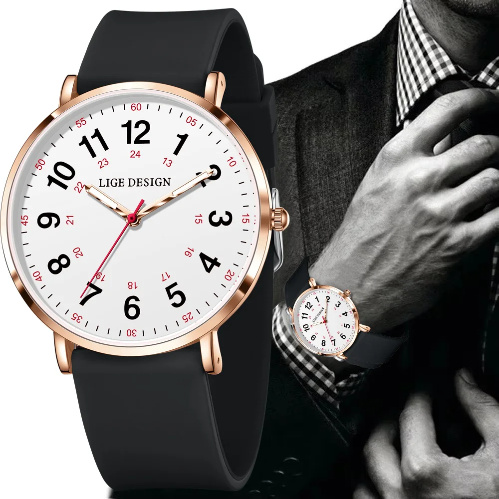 LIGE Relogio Masculino Mens Watches Top Brand Luxury Ultra-thin Watch Men Watch Men's Watch Clock erkek kol saati reloj hombre
