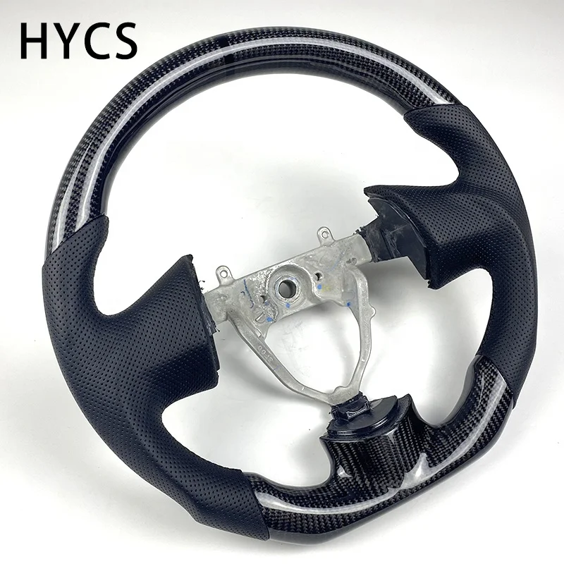 JDM Racing Car Interior Accessories True Carbon Fiber Steering Wheel for Mitsubishi LANCER EVOLUTION Without airbags