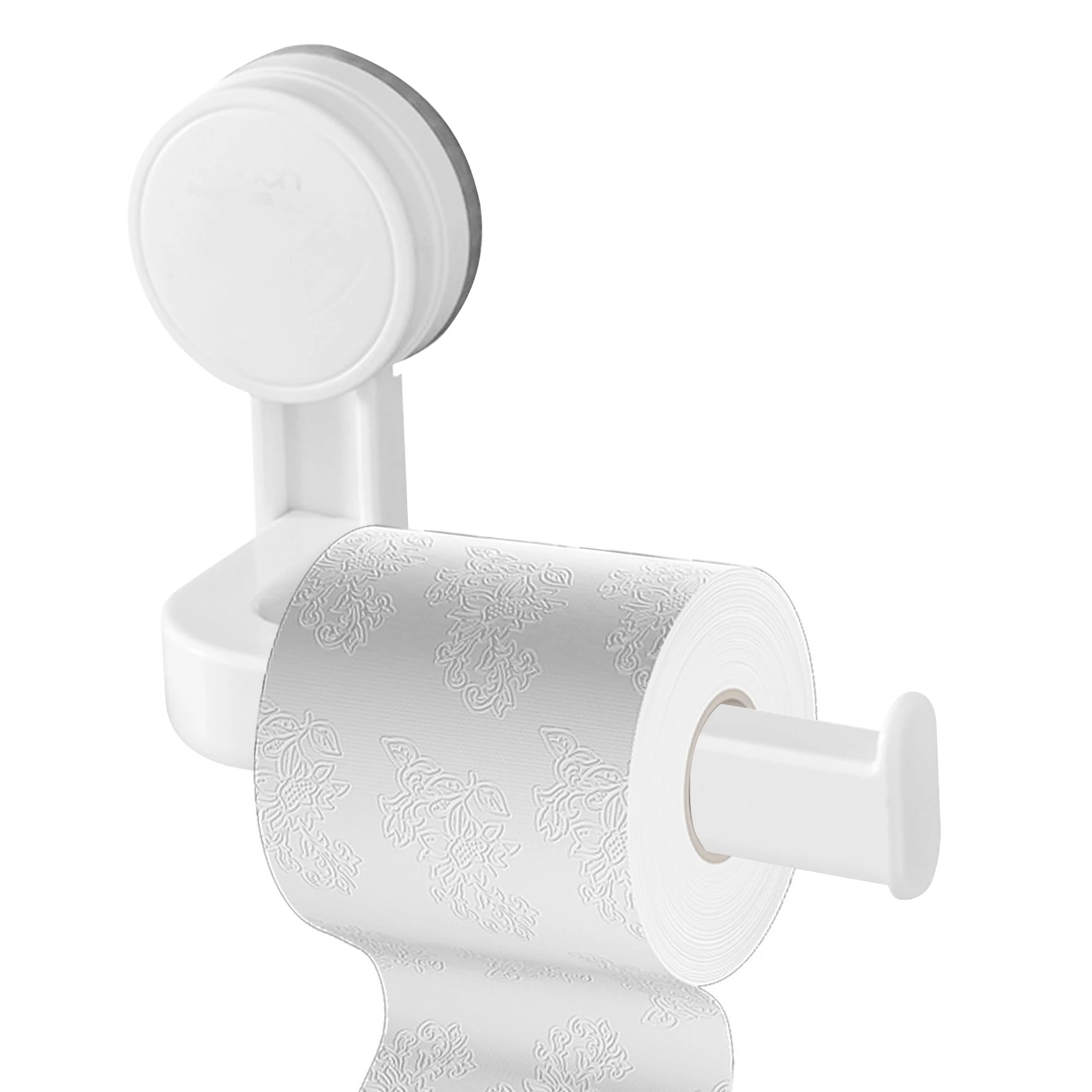 Toilet Paper Holder Suction Multi-Purpose Suction Toilet Paper Bracket Stick-On Bathroom Tissue Holder with Thickened Design
