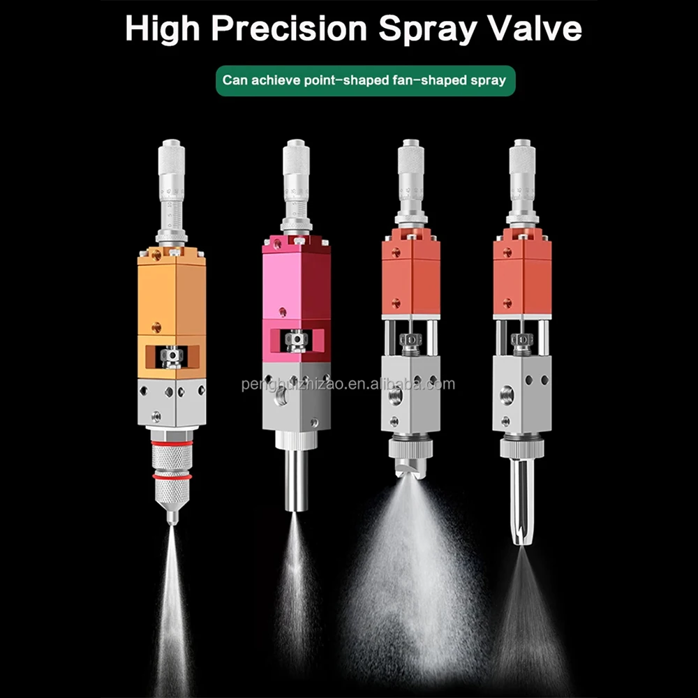 Precision High-Frequency UV Glue Spray Valve Fan Atomization Conformal Coating for PCB Pneumatic Adhesive, Alcohol, Paint Spray
