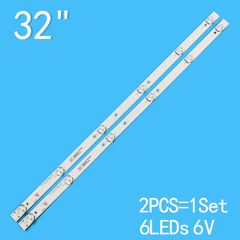 

2pcs=1TV 6leds 6V 580mm For 32" TV JL.D32061330-081AS-M FZD-03 MS-L2202 MS-L1074 MS-L1343 V2 32PL13TC-SM 32PL13TC-SM